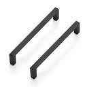 Ravinte 10 Pack Matte Black Cabinet Pulls, 5 Inch (128mm) Hole Center Slim Kitchen Handles, Square Drawer Pulls for Cabinets & Cupboards, Hardware