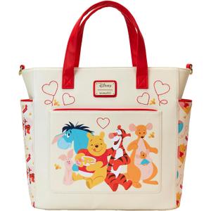 Loungefly Disney Winnie The Pooh Love Convertible Backpack and Tote Bag Loungefly Disney Winnie The Pooh Love Convertible Backpack and Tote Bag
