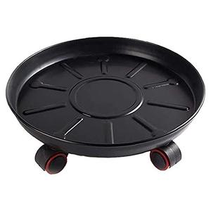 Plant Pot Caddy, Plant trolley, Movable Planter Stand Round Flower Pot Mover Movable Planter Stand with Universal Wheels for Indoor Outdoor Home Garden