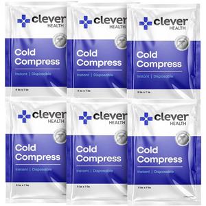 Instant Cold Pack | Disposable Ice Packs - Cold Therapy - for Injuries, Swelling, Inflammation, Muscle Strains, Sprains, Perfect for First aid Kit, Outdoor Activities, Athletes. 5x7 Inches, 6 Pack.