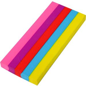 2 x AmoreAngel Crafts 1Big Block Rainbow Pencil Erasers, Large Erasers, Dividable into Small Pieces for Detailing, Sketching, and Office Use