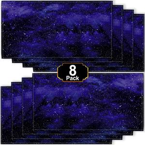 Aheroi 8Pcs Fluorescent Light Covers for Ceiling Lights, 4 x 2 Feet Magnetic Classroom Light Covers Light Filters, Ceiling Light Shade Drop Ceiling Light Cover(Starry Sky Style)