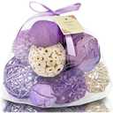 Qingbei Rina Purple Decorative Balls for Bowls,Assorted Vase Filler for Centerpieces,Wicker Rattan Balls Decorative Orbs Woven Spheres,Spring Bowl Fillers for Home Decor Wedding