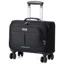 Rolling Laptop Bag With a Compact Combination Lock，Rolling Laptop Briefcase on Wheels for Women/Men Fits Up to 15.6Inch computer Bags Water Resistant for Work Travel and Business, Black
