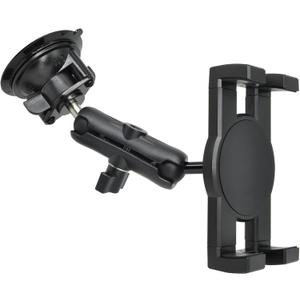 iPad Holder for Car Dashboard Windshield,Aluminum Arm Heavy Duty,Tablet Suction Mount for Window, Compatible with 6.5-12.9" Tablets/,1" Ball Mount