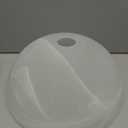 Alabaster White Replacement Glass Shade for Medium Base Socket Floor Lamp, Torchiere Lamp, E26 Base, 1-5/8" Fitter, 12" Diameter x 5.5" Height
