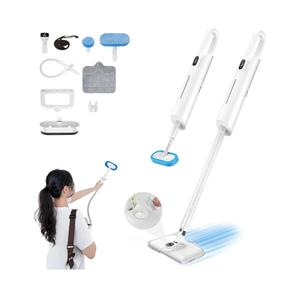 Steam Mop All-in-one for Floor Cleaning, MultiPurpose Steam Cleaner for Home with LED display screen, Detachable Handheld Floor Steamer with Scent Container and strap for Hardwood,Tiles and Carpet