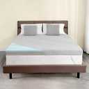 Extra Firm Mattress Topper Queen, 4 Inch High-Density Firm Mattress Pad for Back Pain Relief, Bed Topper with Removable Cover, No Smell, No Slip, CertiPUR-US Certified, 79" x 59"