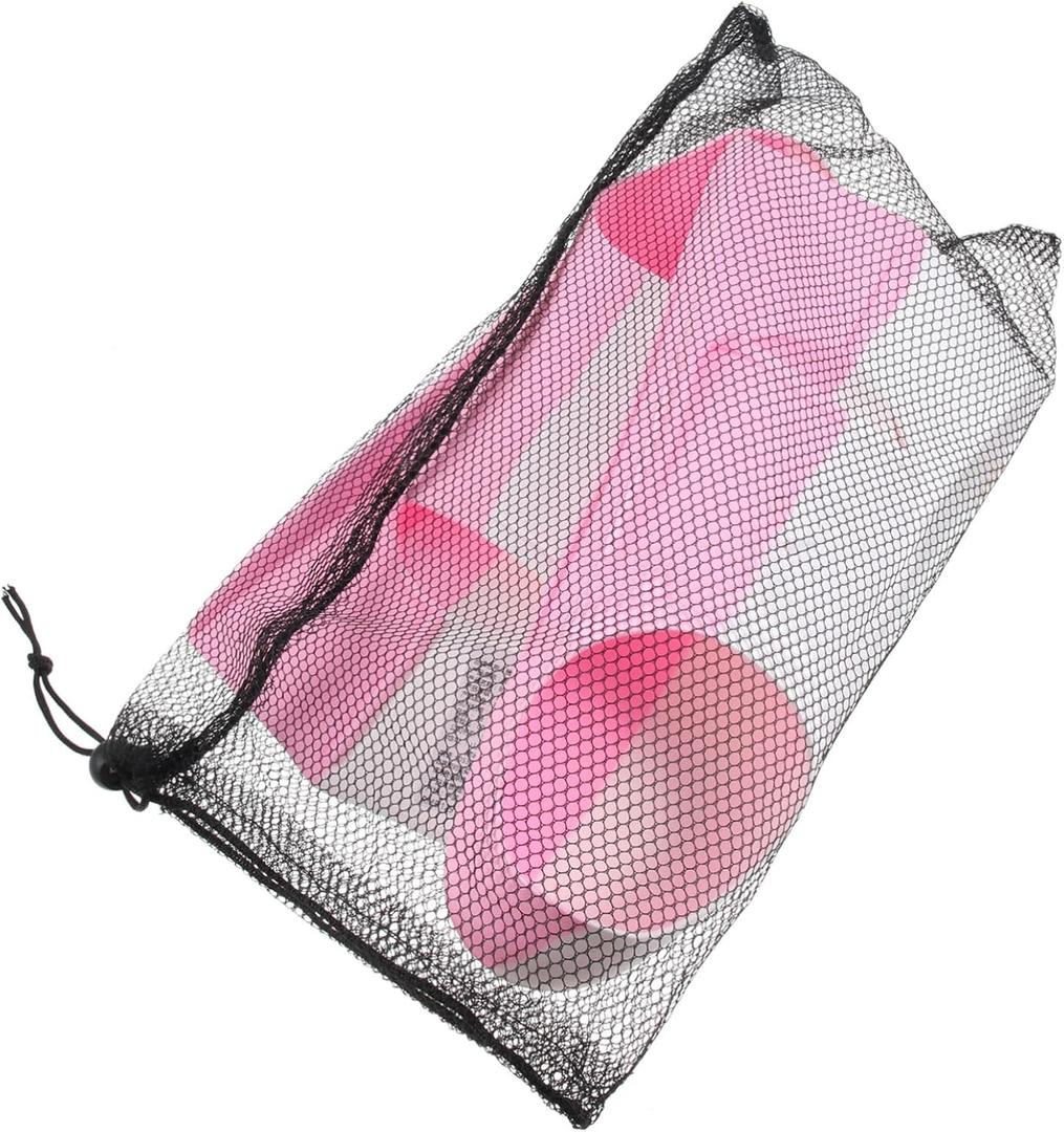 SUPVOX 1Pair Silicone Diving Training Fins for Snorkeling Swimming Open Heel Flippers for Adults Pink White Durable Comfortable Diving Equipment