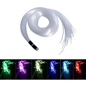 AKEPO PMMA END Glow Fiber Optic Light Cable 100pcs 0.03in(0.75mm) 6.5ft/2m for LED Star Ceiling Sky Light Kit and Fibre Optical Lighting Decoration (Without Light Source) (100pcs*0.03in*6.5ft/2m)