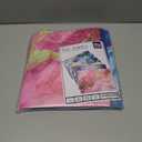 6 Pack Marble Design File Folders with Pockets - Plastic Folder with 2 Pockets & a Business Card Holder, Durable File Folders for Documents, School, Office & Home (Folder with Pockets (with Prong))