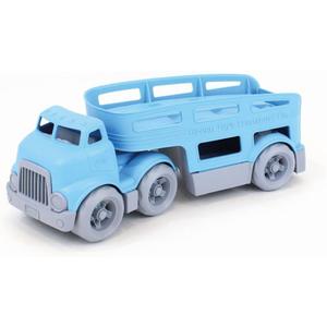 Green Toys Car Carrier, Blue - Pretend Play, Motor Skills, Kids Toy Vehicle. No BPA, phthalates, PVC. Dishwasher Safe, Recycled Plastic, Made in USA. (Standard)