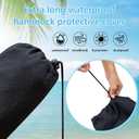 Hammock Cover,Waterproof Hammock Sleeve Protector,16 ft Hammock Storage Fits Most Outdoor Hammock for Hiking Camping,Keep Your Hammock Pristine for Years,Black (Cover Only)
