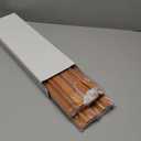 Yellow Mountain Imports Classic Chestnut Color Wooden Mahjong Game Racks with Pushers, 18 Inches - Set of 4 (Includes Magnetically Attached Mahjong Pushers) (Brown)