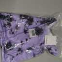 Girls Short Sleeve Shirt Cute Tie Dye Purple Casual Crop Tops Blouse Size 10-12 (Purple)