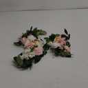 Wedding Decor (Pack of 2) Welcome Sign Flower Backdrop Garland for Ceremony Reception Wall Easel Home Decoration Entryway Faux Outdoor Board Head Table Decor (Blush)