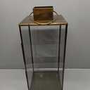HD 21" Glass Gold Lantern