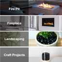 Stanbroil 10-Pound Fire Glass Beads - 1/2 inch Luster Fire Glass Drops for Fireplace Fire Pit | Gas Log Sets | Landscaping | Fish Tank, Onyx Black Luster