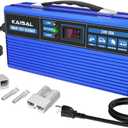 Forklift Battery Charger 24V 30A Smart 24 Volt Charger 900W Fully-Auto LCD Display Pallet Jack Battery Charger 7 Protections Trickle Charger for 24V Electric Pallet Jack & Forklift & Floor Scrubber (Blue)