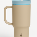 Owala Stainless Steel Triple Layer Insulated Travel Tumbler with Spill Resistant Lid, Straw, and Carry Handle, BPA Free, 40 oz
