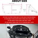 9" Wave Windshield Windscreen Air Deflector for Harley CVO Road Glide FLTRXSE 2023-up, CVO Road Glide ST FLTRXSTSE 2024-up, Road Glide FLTRX 2024-up Accessories (Dark Smoke)