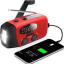 RunningSnail Emergency Hand Crank Radio With LED Flashlight For Emergency, AM/FM NOAA Portable Weather Radio With 2000mAh Power Bank Phone Charger, USB Charged & Solar Power For Camping, Emergency