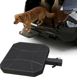 Pet Hitch Step for 2" Hitch Receiver, Dog Ramp for Car/Truck/SUV, Dog Hitch Step with HDPE Non-Slip Tread, Scratch-Resistant, No Tools Needed, for Dogs & Small Pets