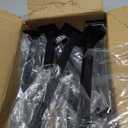 10 Inch Square Tubing Slatwall Shelf Bracket , Heavy Duty Slat Wall Floating Shelf Bracket with Lip, Slatwall Accessories for Retail Display, Garage (12Pcs, Black)