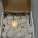 LED Candles, 50Pack Tea Lights Candle Battery Operated Bulk, Flameless Tealight Candle, Realistic Tea Lights for Christmas Halloween Wedding Diwali Decor, 1.5'' D X 1.25'' H, Warm Yellow