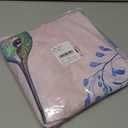 GzLeyigou Round Table Cloth Cover for Home Elastic Edge Waterproof Fitted Table Covers, 45"-56" Round Tablecloth for Picnic, Camping, Indoor and Outdoor, Tropical Flowers Hummingbirds