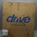 Drive Medical 11148-1 Folding Steel Bedside Commode Chair, Portable Toilet, Supports Individuals Weighing Up To 350 Lbs, with 7.5 Qt. Bucket and 13.5 Inch Seat, Grey