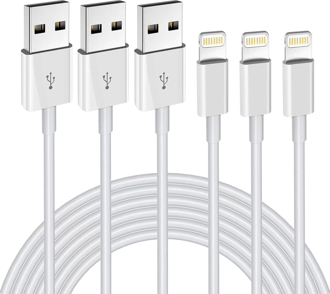 iPhone Charger 3Pack 6FT MFi Certified USB A to Lightning Cable Fast Charging Cords Apple Charger Compatible with iPhone 14 13 12 11 XS XR X Pro Max Mini 8 7 6S 6 Plus 5S SE iPad iPod Airpods