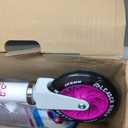 Kick Scooter - Collapsible Portable Kids Push Scooter - Lightweight Folding Design with High Visibility RGB Light Up LEDs on Wheels