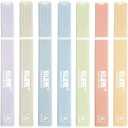 Pack of 2 BLIEVE- Aesthetic Highlighters No Bleed Through Assorted Colors, Cute Highlighter For Journaling Office Supplies And School Accessories, Bible Highlighters And Pens No Bleed, 7 Pack (Pastel)
