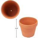 [26 Pack] 4" Terracotta Planter Pots with Drainage Hole - Clay, Ceramic, Cactus, Flower & Succulent Nursery Pots for Garden