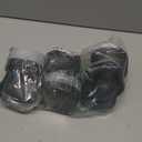 Silicone Ice Ball Maker Mold with Lid, 4 Pack  2.5 Inch Large Sphere Round Ice Cube Mold for Whiskey & Cocktails,Bourbon,and Drinks, Easy Release, BPA-Free, Home Bars & Freezer (Black)