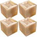 Gandeer 300 Pcs Gold Glitter Disposable Plates for 150 Guests, 6.5 Inch Gold Dessert Plates with Plastic Forks, Plastic Dinnerware Set for Wedding Party, Birthday, Dinner
