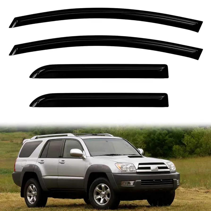 Rain Guards for 2003-2009 Toyota 4Runner 4PCs Window Visors Wind Vent Sun Shades Deflector