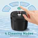 Ultrasonic Retainer Cleaner, Dental Cleaning Pod with U-V Lights, 45kHz Retainer Cleaner Machine for Dentures, Toothbrush Heads, Jewelry, Aligner, Night Mouth Guards (Black)