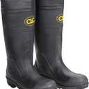 CLC Custom Leathercraft Climate Gear R230 Over The Sock Black PVC Rain Boot, SIze 12