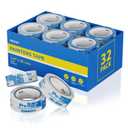 Blue Painters Tape 1.5 Inch Bulk, 32 Roll Painting Tape Blue Masking for Painting Wall DIY Edge, Paint 1.41 Inch 55 Yards X 32 Rolls 1760 Total Yards