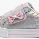 Skechers Unisex-Child Twinkle Sparks-Heather Char Sneaker 5 Toddler