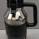 Stanley GO Growler 64 oz | Keeps Beer Cold or Coffee Hot | Leakproof Steel Lined Lid and Easy to Carry Handle | Insulated Stainless Steel Beverage Container | BPA-Free | Matte Black