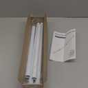 MEXAU Shower Curtain Rod 42-73 Inch White Shower Rod 7/8" Tension Curtain Rod Adjustable Curtain Rods No Drilling Shower Tension Rod Shower Curtain Tension Rod for Bathroom Windows Doorways