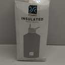 DYSANKY 1 Gallon Water Bottle Insulated | Thickened Stainless Steel Vacuum Metal Water Jug | Portable Sports Large for Gym and Hiking with Straw, Carrier Bag, Handle Strap | BPA-Free 128 oz (Advanced Black)