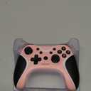 BRHE Wireless Switch Pro Controller Compatible with Nintendo Switch/Lite/OLED/Switch 2, Windows PC, iOS, and Android - Programmable, Vibrating, Turbo, and Wakeup with 2 Thumb Caps Included (pink)