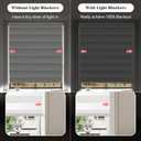 Light Blocking Strips for Window Shades and Blinds, 100% Blackout Window Light Blocker for Blinds, PVC Side Tracks Light Blocker for Bedroom(White, 58", 2PCS)