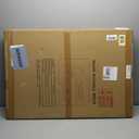 Brushed Gold Mirror, 24x36 Inch Aluminum Framed Square Corner Wall Mirror for Over Sink, Vanity, Horizontal/Vertical