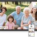 NexFoto Digital Picture Frame 27'' WiFi, FHD Touchscreen 1920 * 1080 with 64GB - Add Photos from Google Photos, Upload Videos, for Housewarming/Mom/Birthday (Walnut)