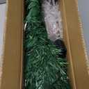 Prsildan 3 FT Artificial Christmas Tree, Pre-Lit Optical Fiber Xmas Trees with Multicolor LED Lights, Snowflakes & Top Star, Lighted Christmas Tree Holiday Home Decor